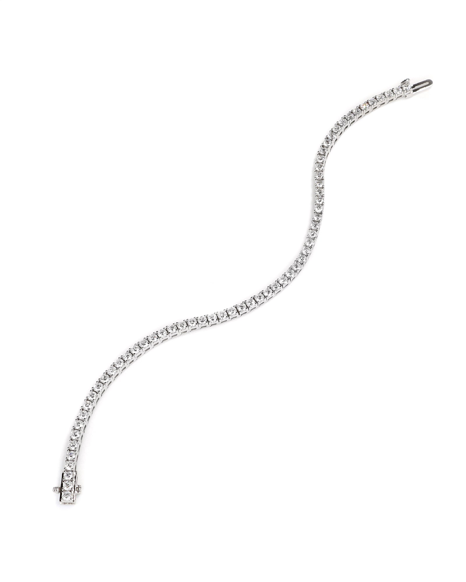 14kw 4.10ctw Lab Diamond Tennis Bracelet