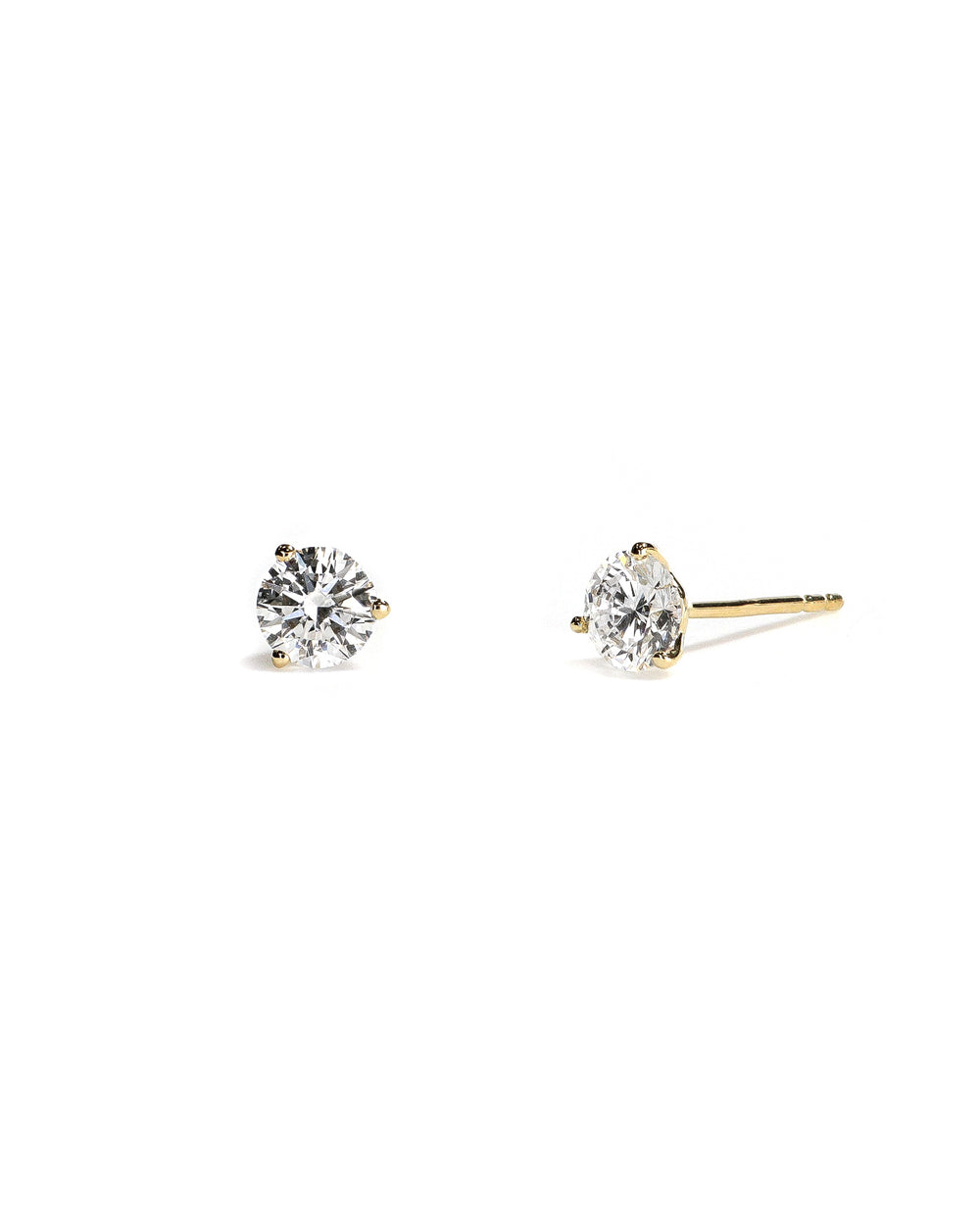 14ky 1.00ctw Lab Diamond Martini Studs