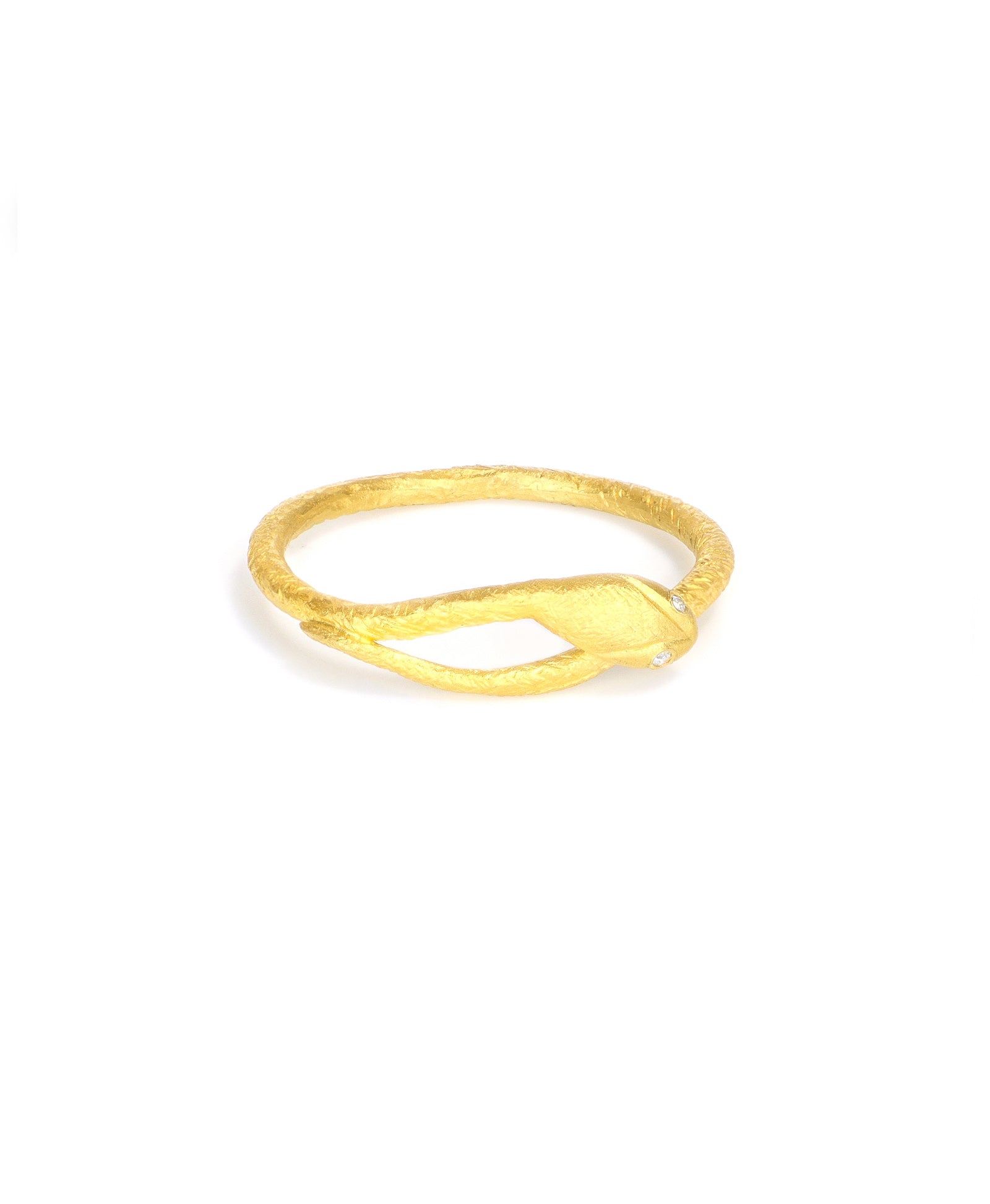 24k Gold Snake Ring