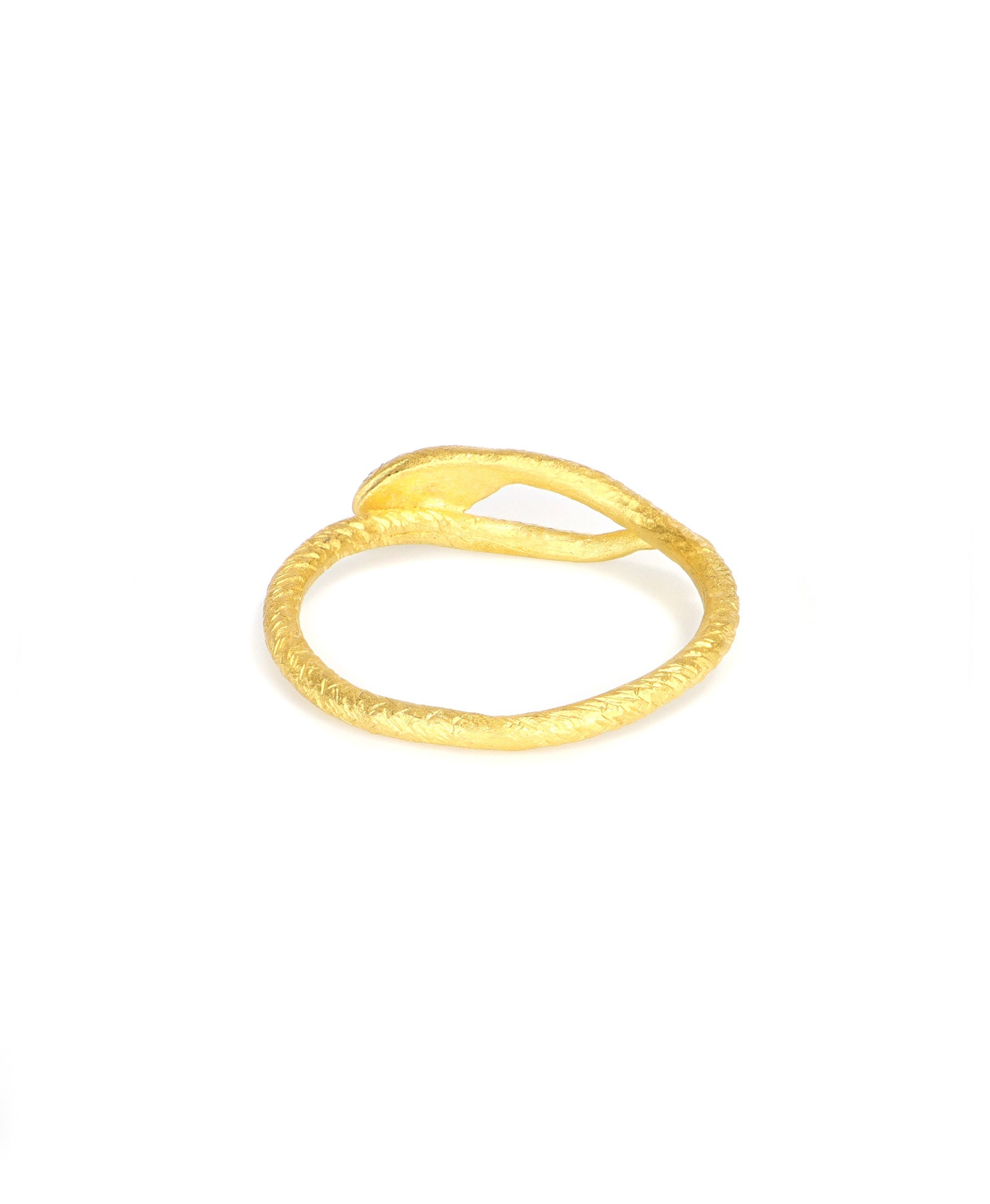 24k Gold Snake Ring