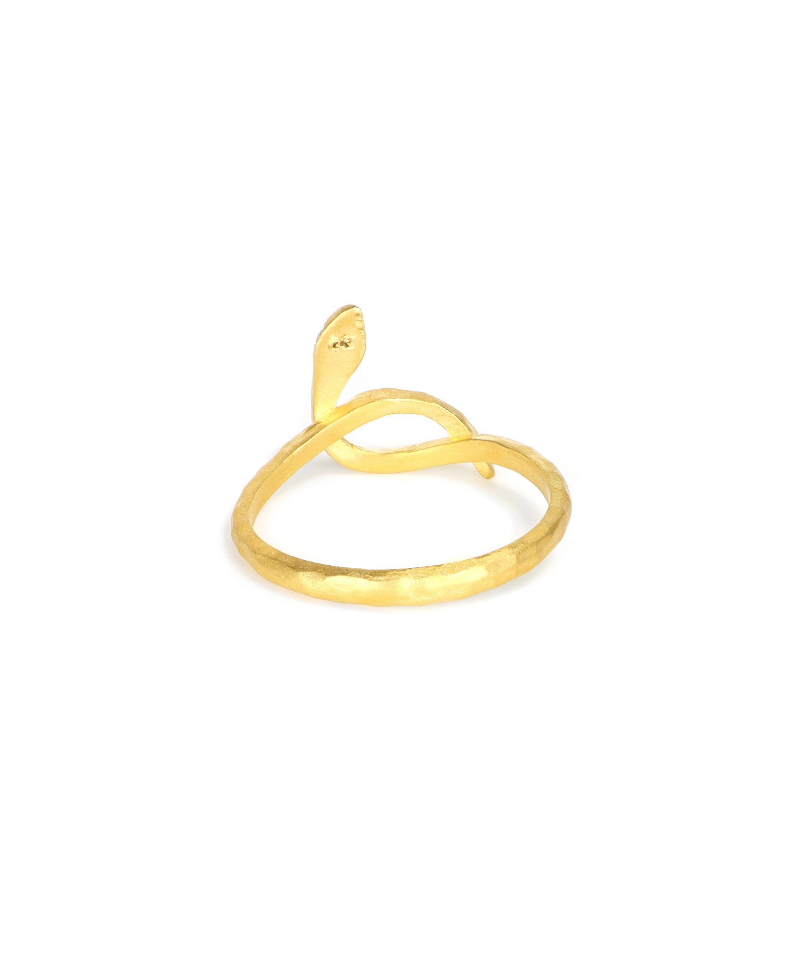 24k Gold Snake Ring