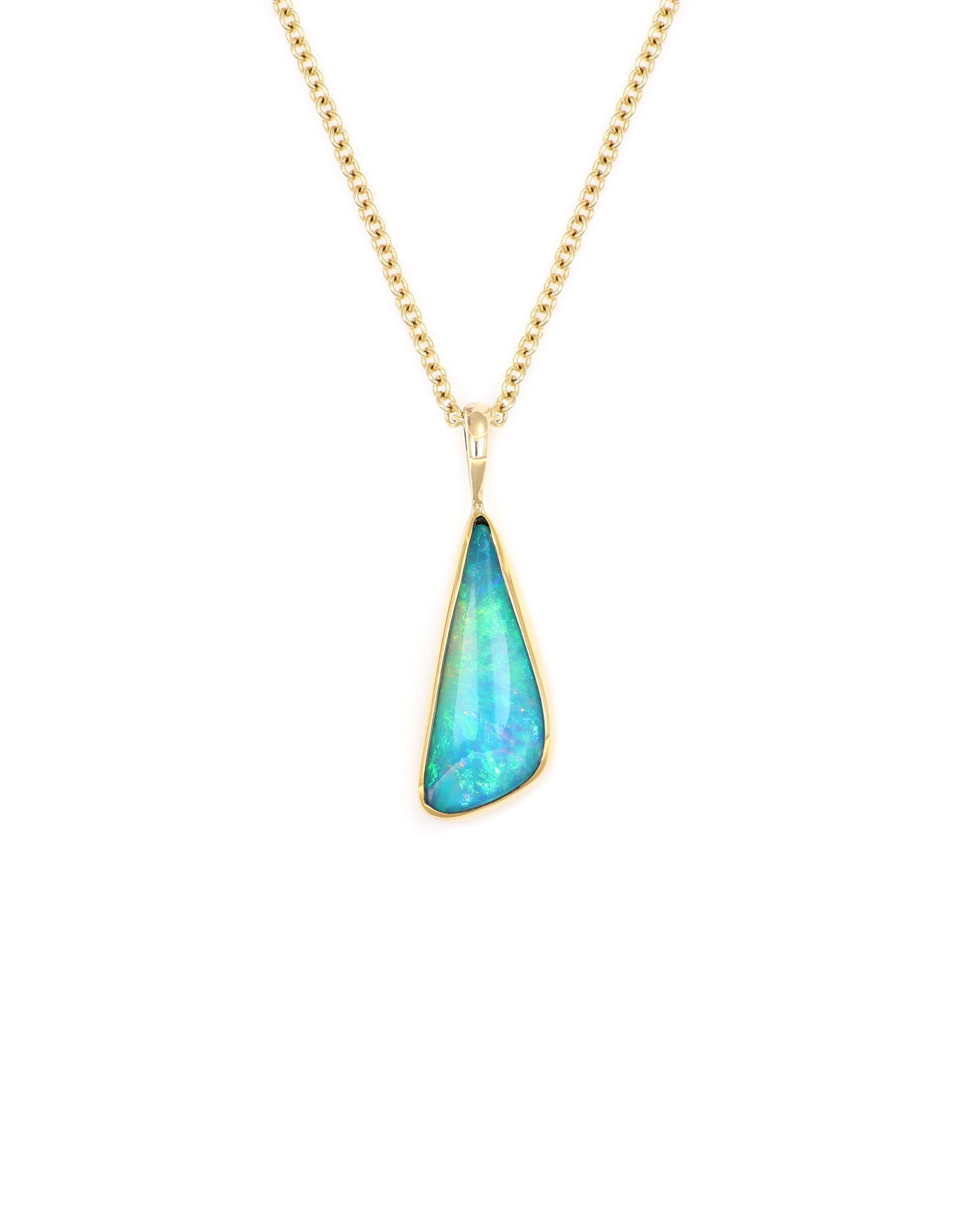 Offset Triangular Drop Pendant