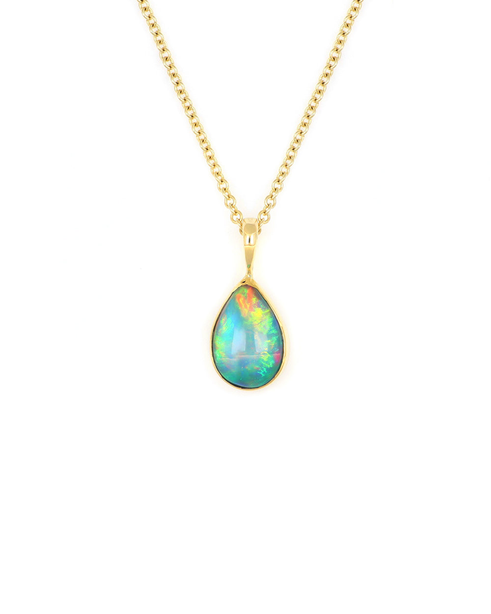 Mini Drop Opal Pendant