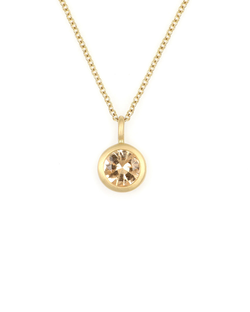 Imperial Topaz Round Charm