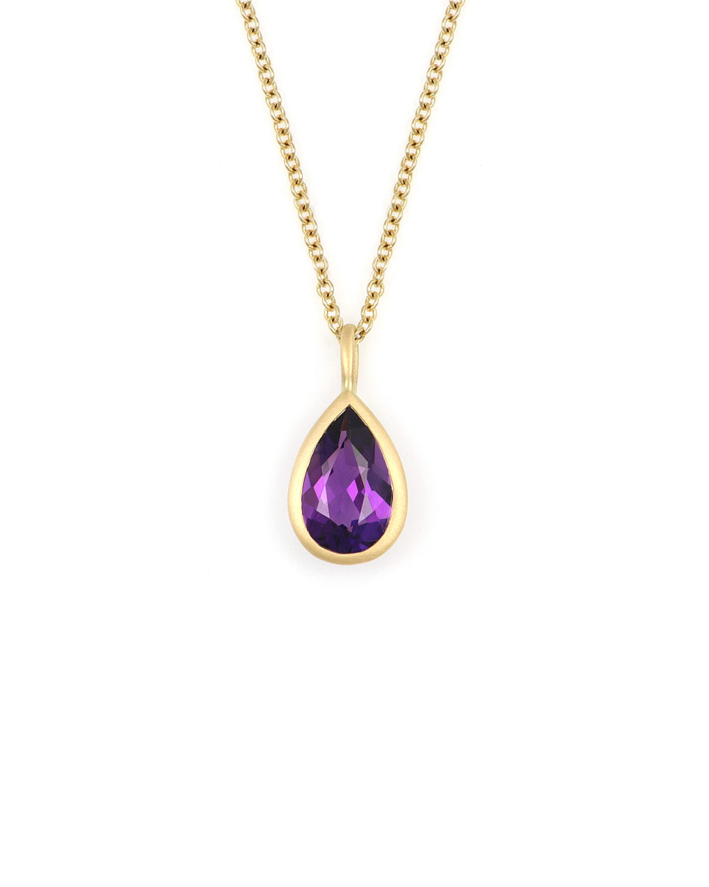 Amethyst Drop Charm