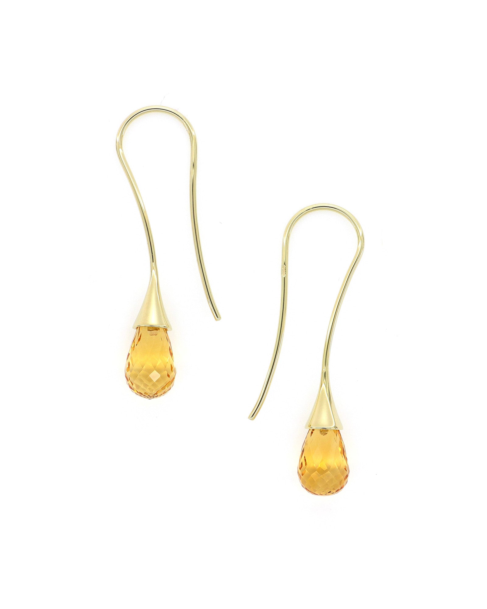 Briolette Citrine Earrings