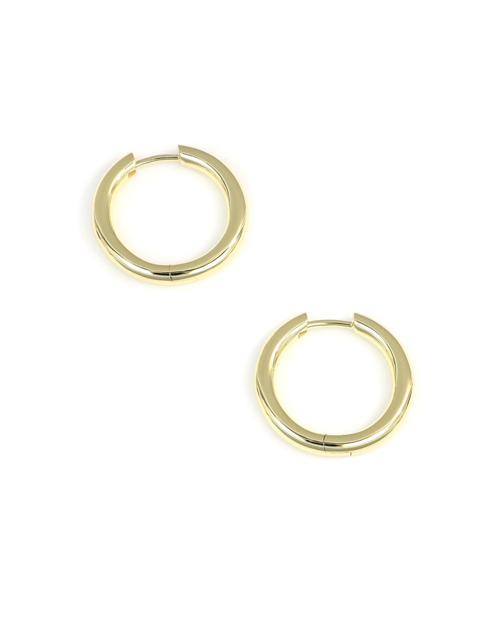 Medium Yellow Gold Hoops