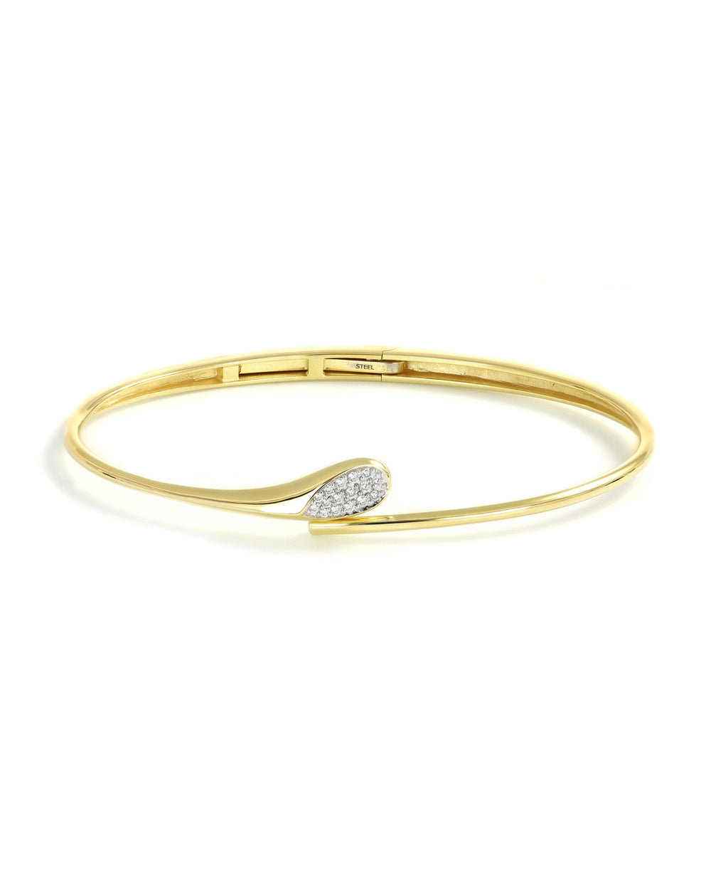 Pave Diamond Bypass Bangle