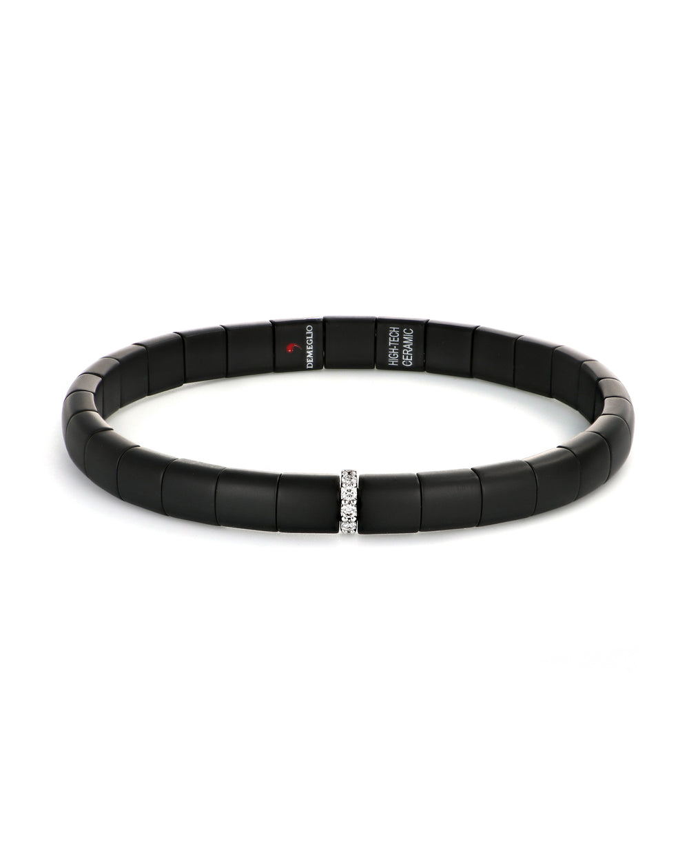 Stretch Ceramic and Diamond Bracelet
