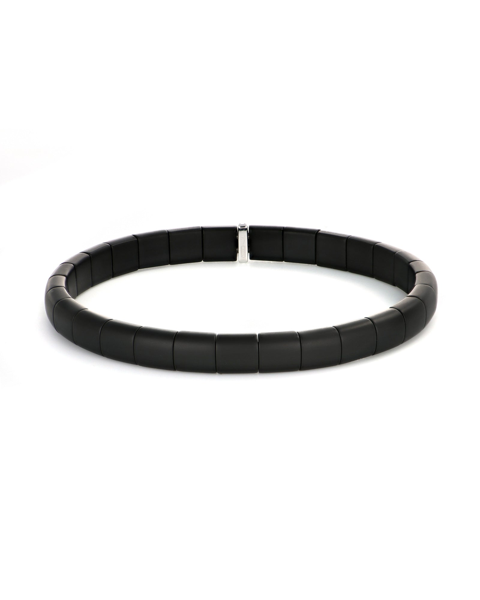 Stretch Ceramic and Diamond Bracelet