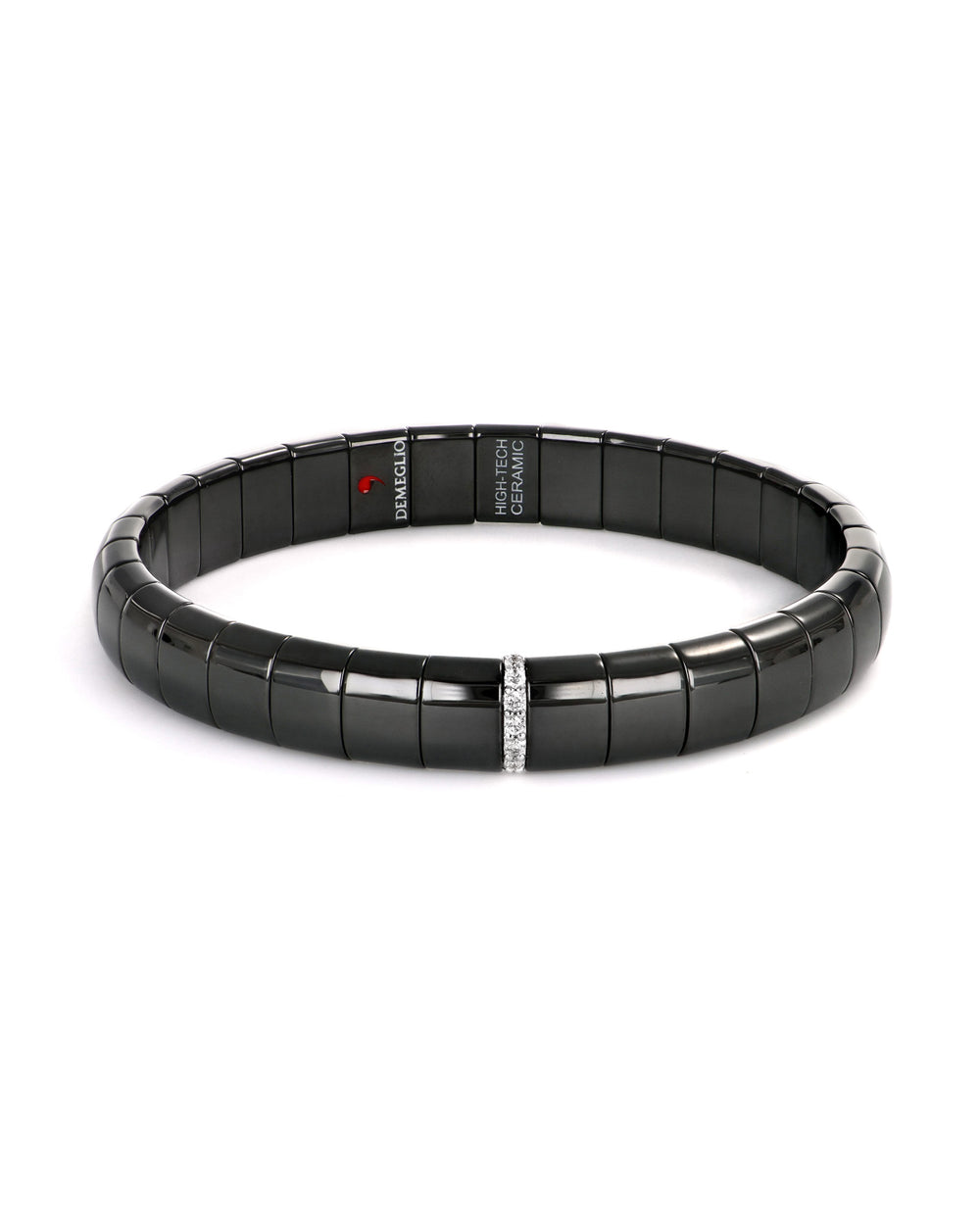 Stretch Ceramic and Diamond Bracelet