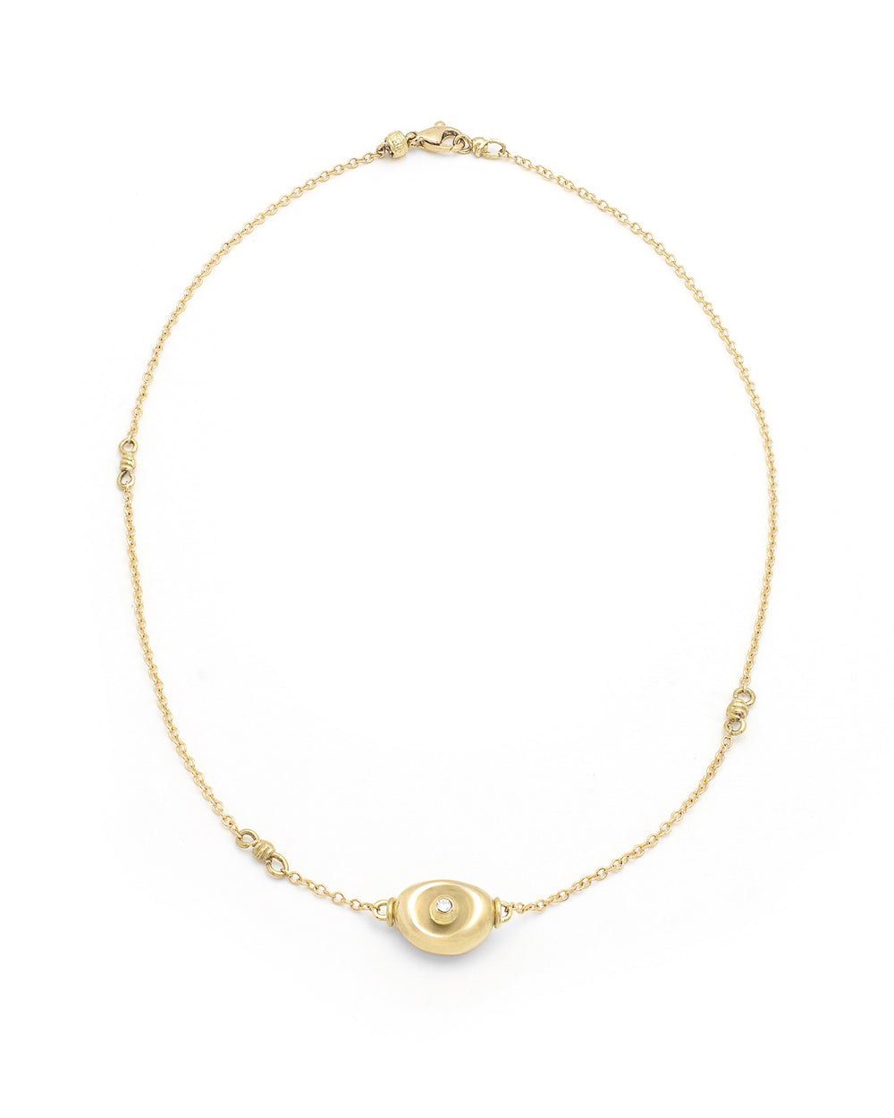 Gold Pebble Necklace