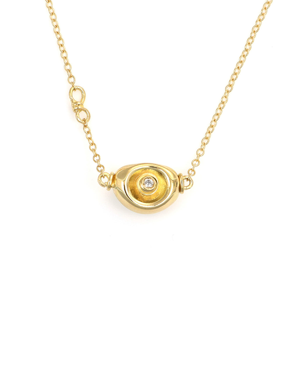 Gold Pebble Necklace