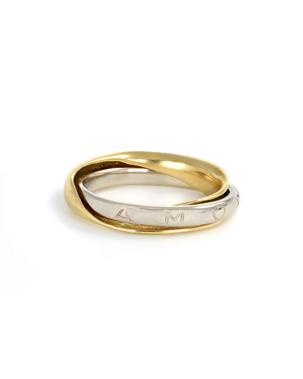 Two Tone Amore Mio ring