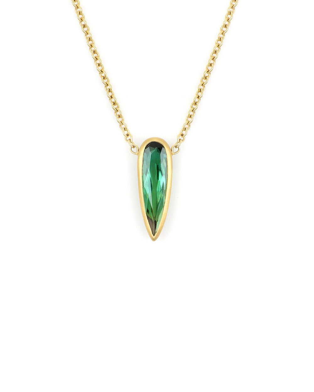 Elongated Tourmaline Necklace