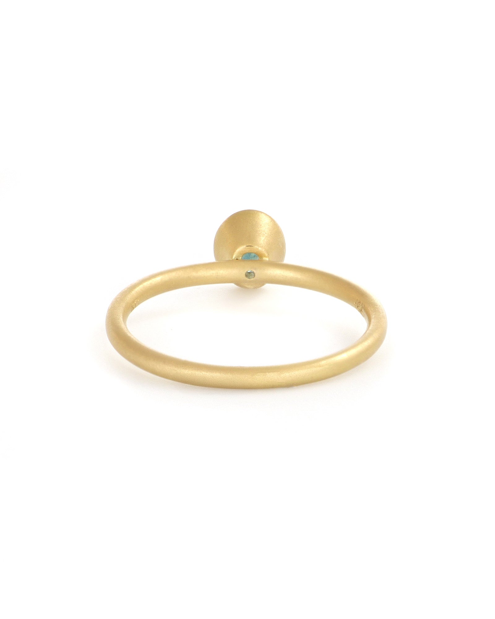 Montana Sapphire Solitaire Stacking Ring