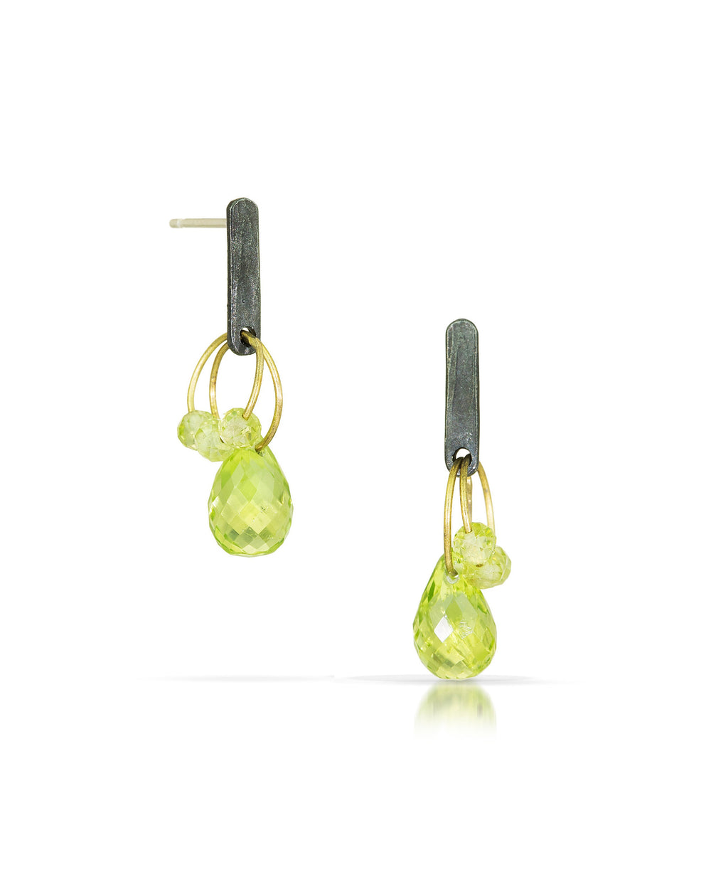 Green Mini Tangle Earrings