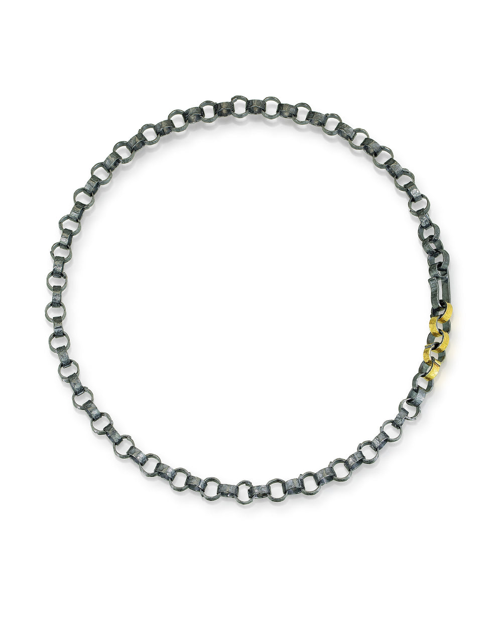 Hammered Link Necklace