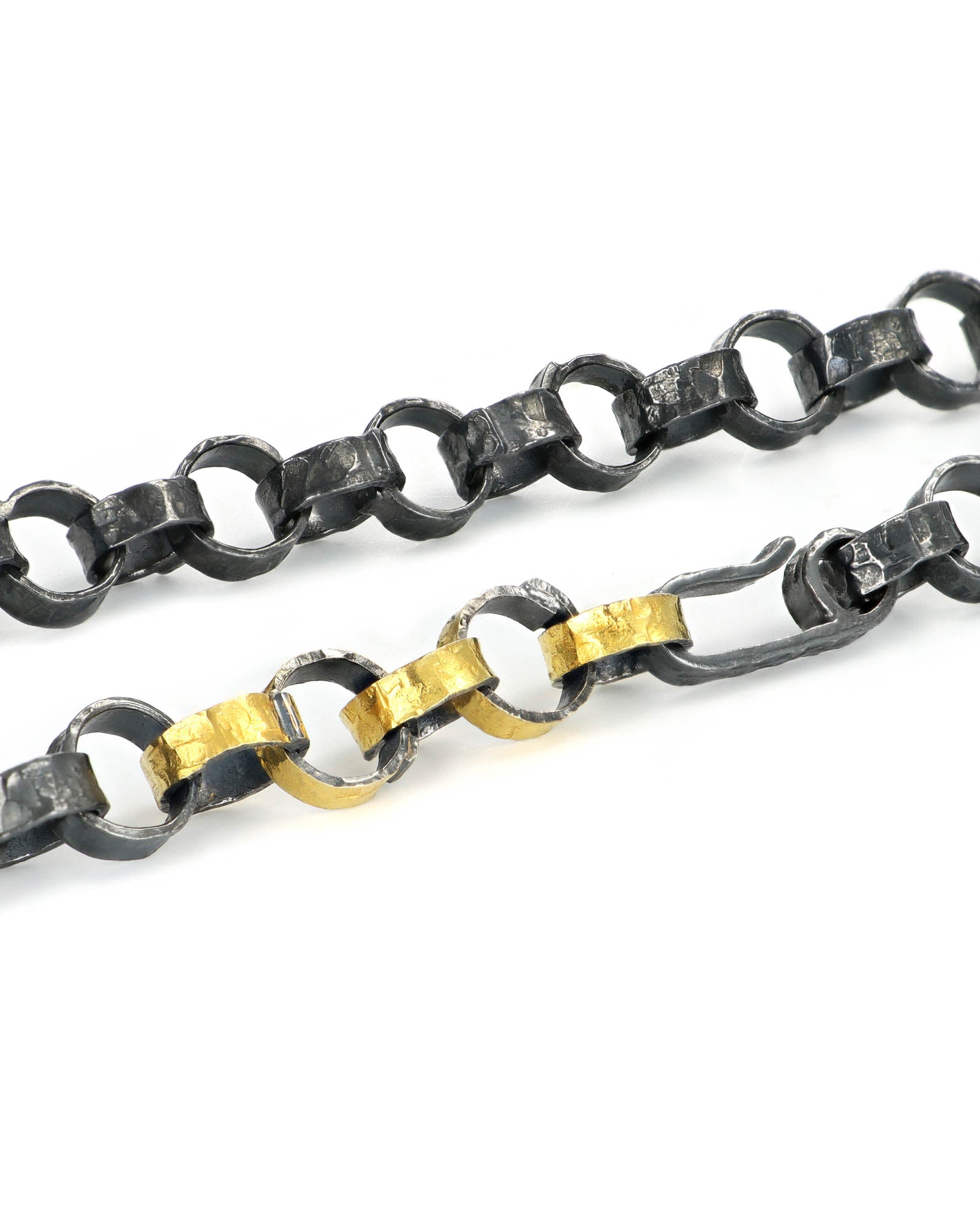 Hammered Link Necklace