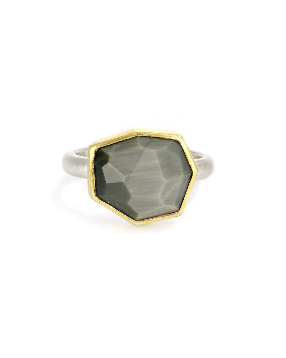 One of a Kind Grey Quartz Ring