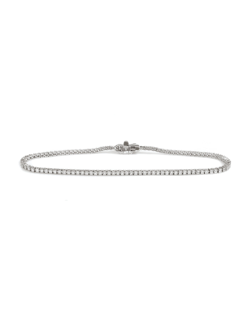 14kw 1.04ctw Natural Diamond Tennis Bracelet