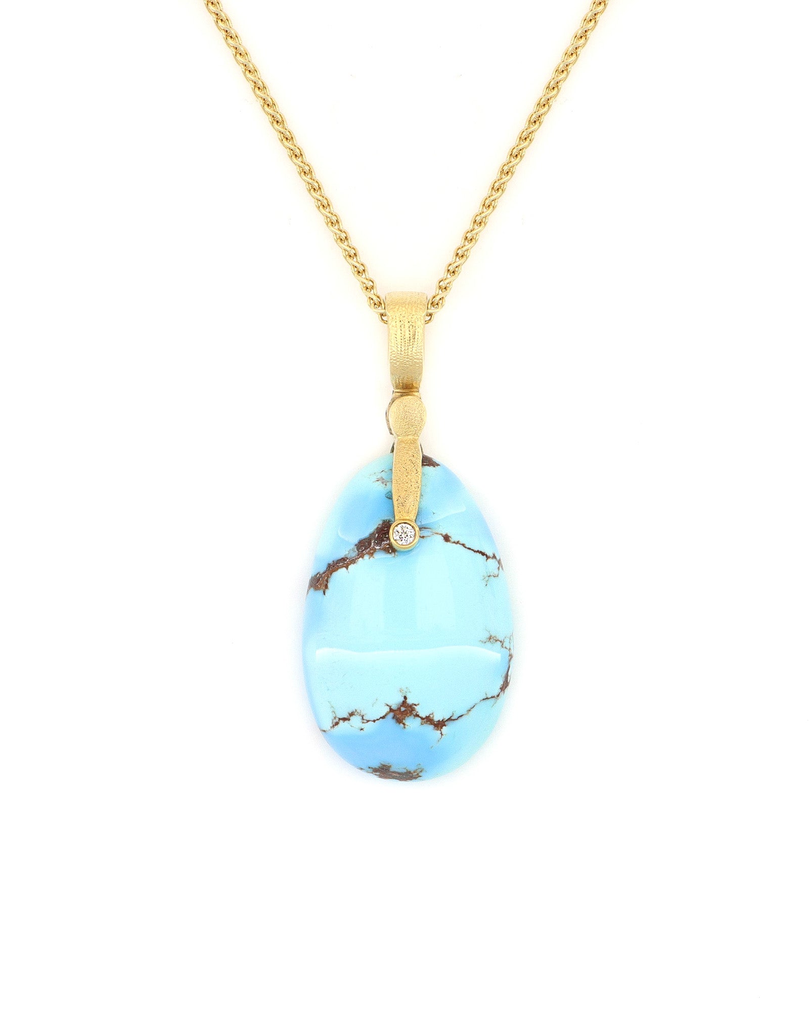 Kazakhstan Turquoise Sticks and Stones Pendant
