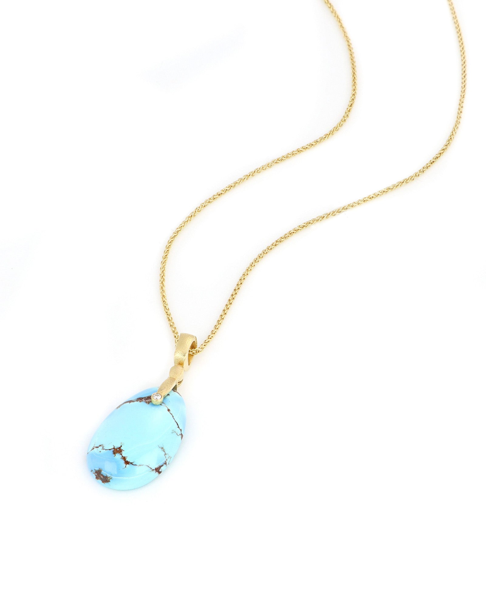 Kazakhstan Turquoise Sticks and Stones Pendant