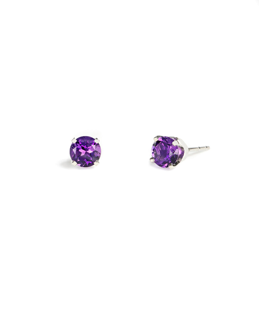 5mm Amethyst Stud Earrings