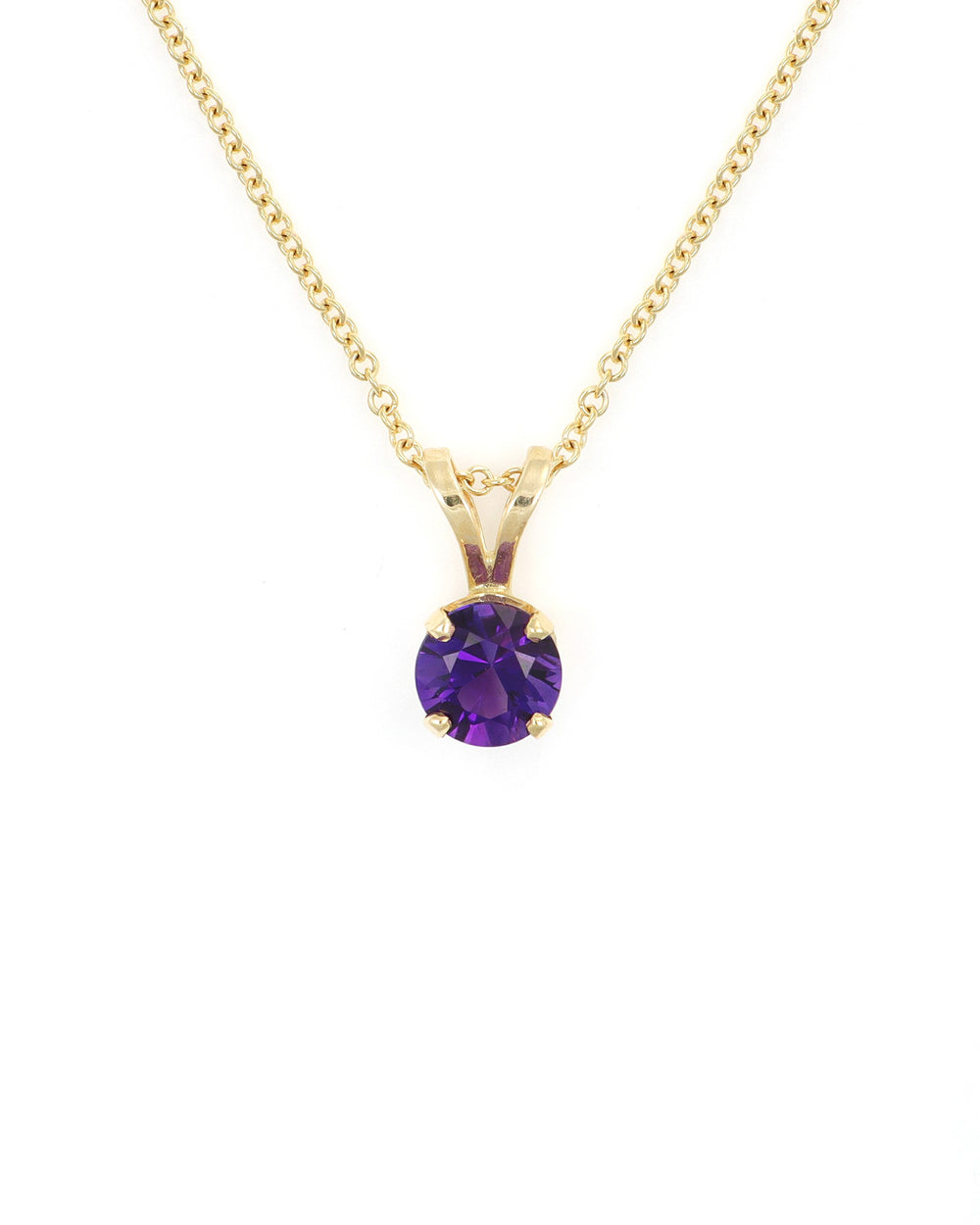 1.00ctw Solitaire Amethyst Pendant