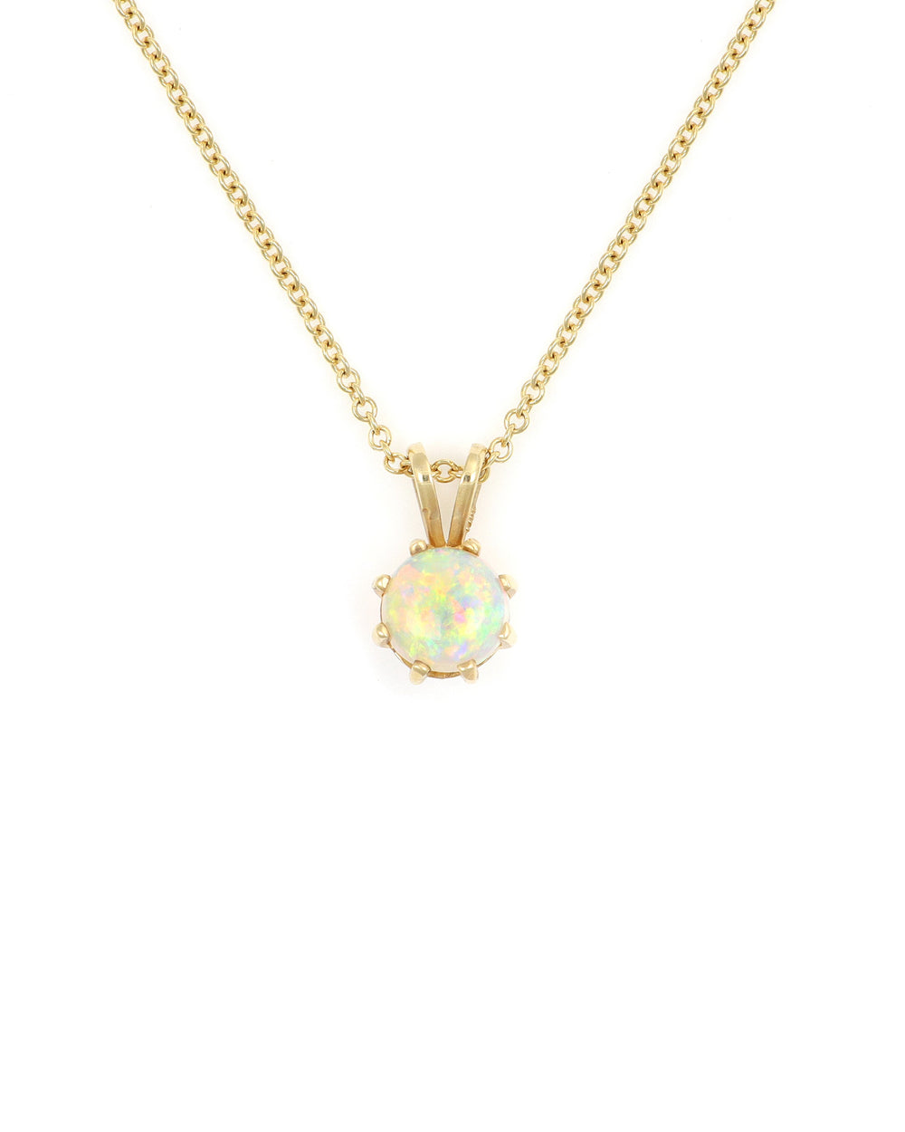 Round Opal Pendant