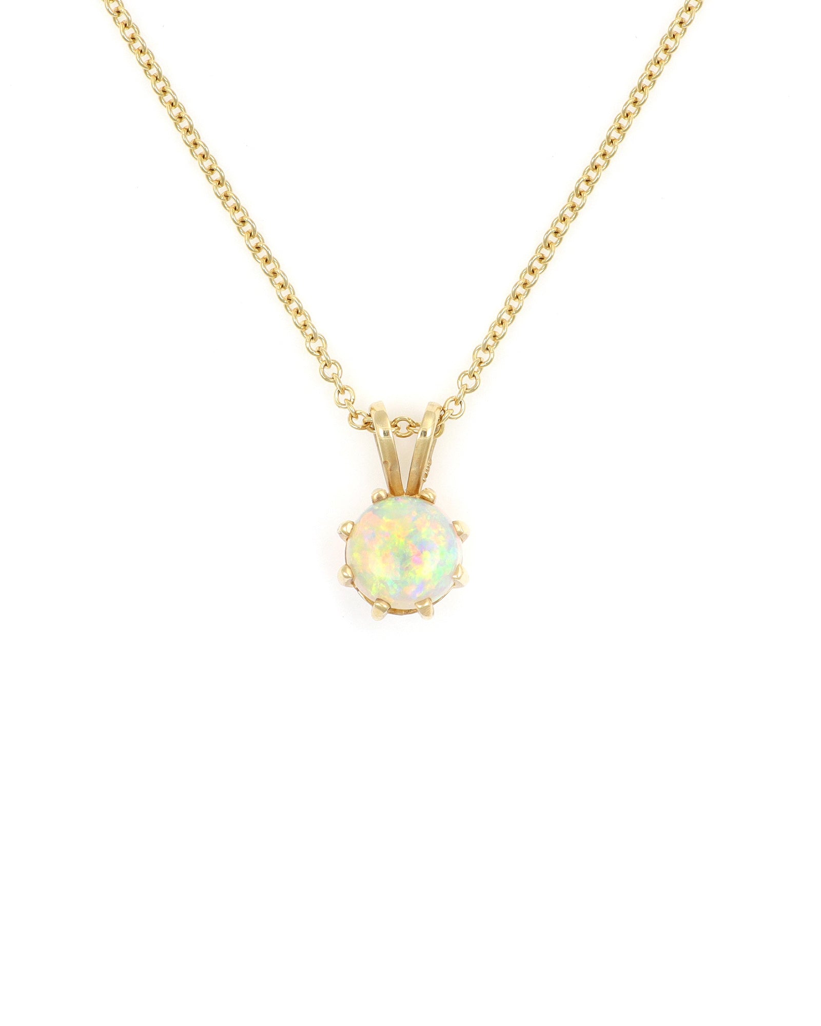 Round Opal Pendant