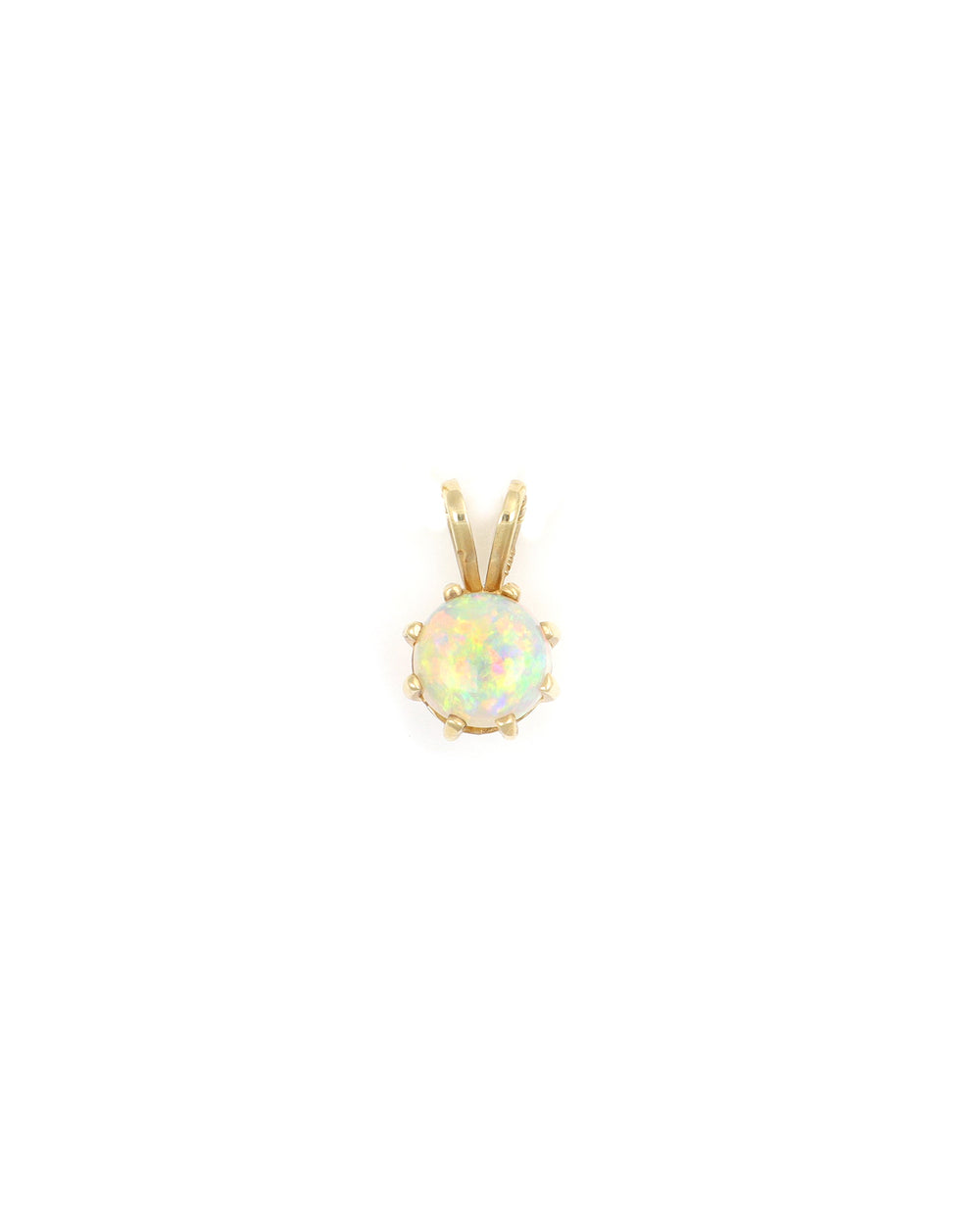 Round Opal Pendant