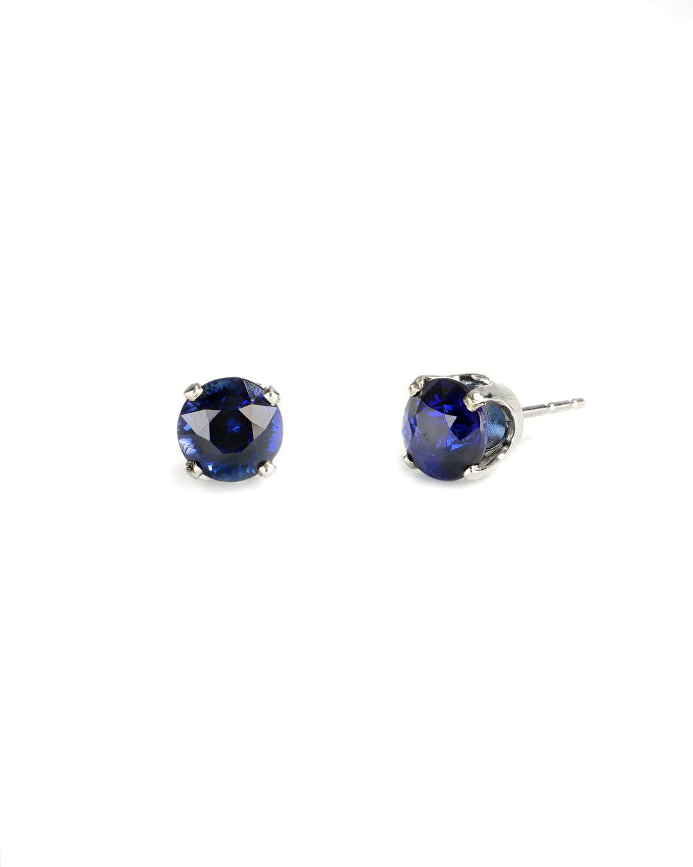 6.5mm Ceylon Sapphire Studs