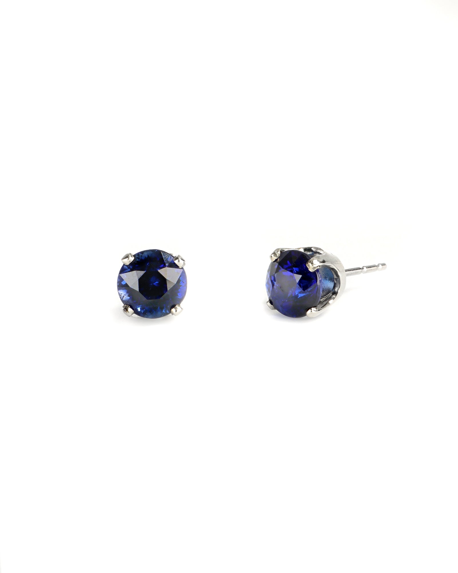 6.5mm Ceylon Sapphire Studs