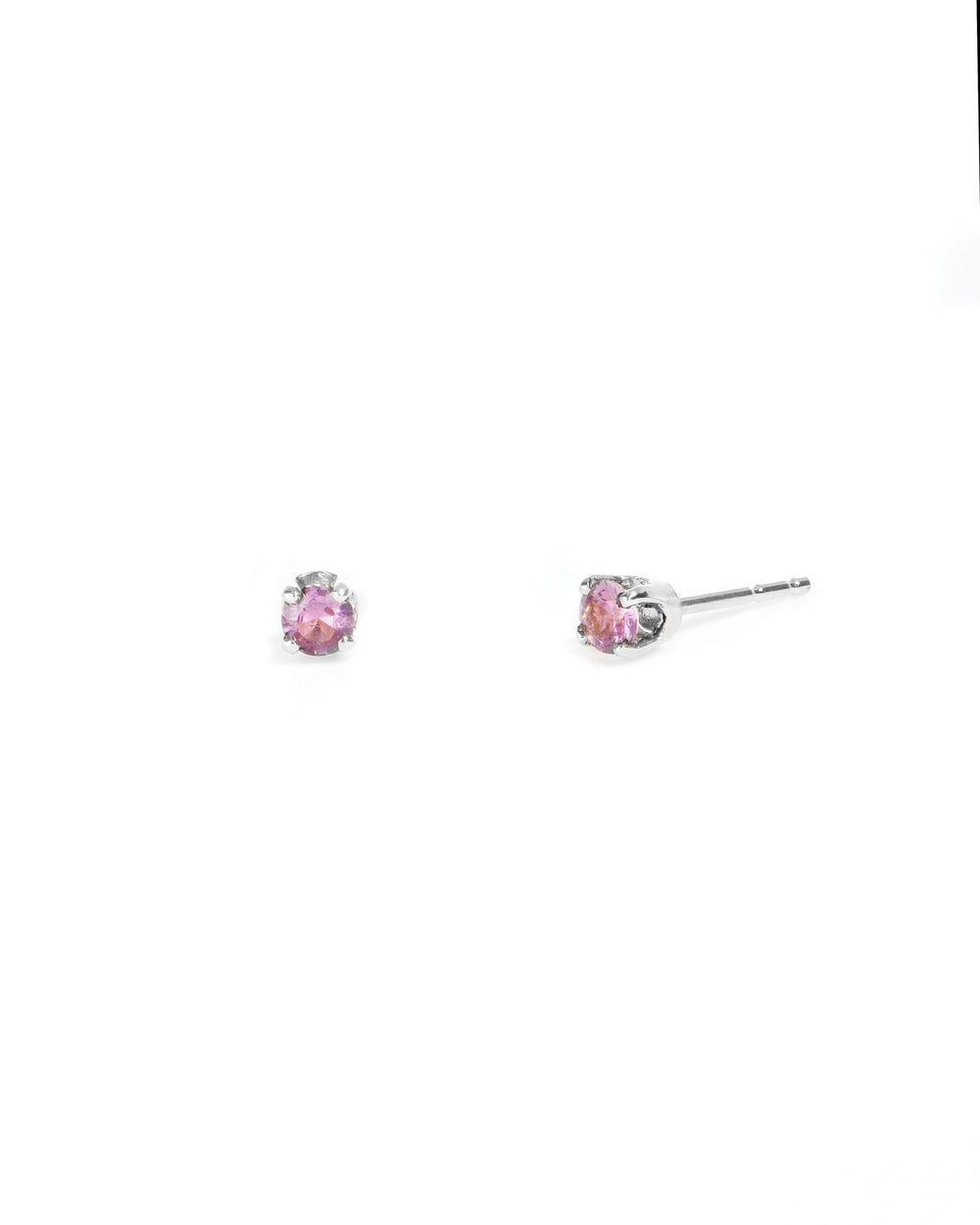 3mm Pink Sapphire Studs