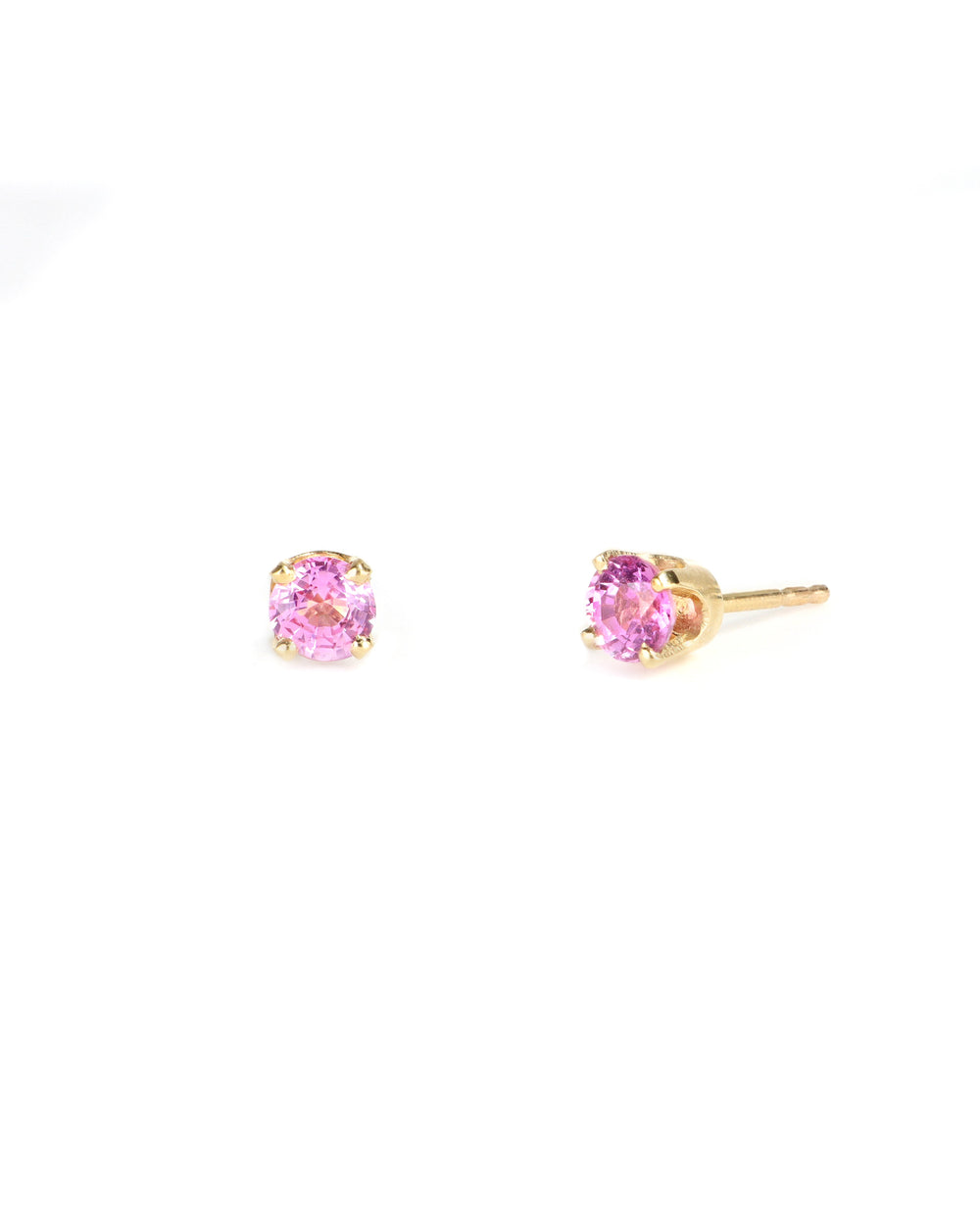 4.5mm Pink Sapphire Studs