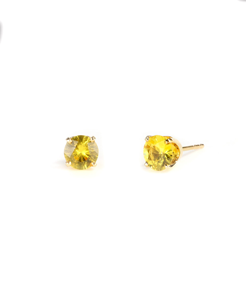 6mm Yellow Sapphire Studs