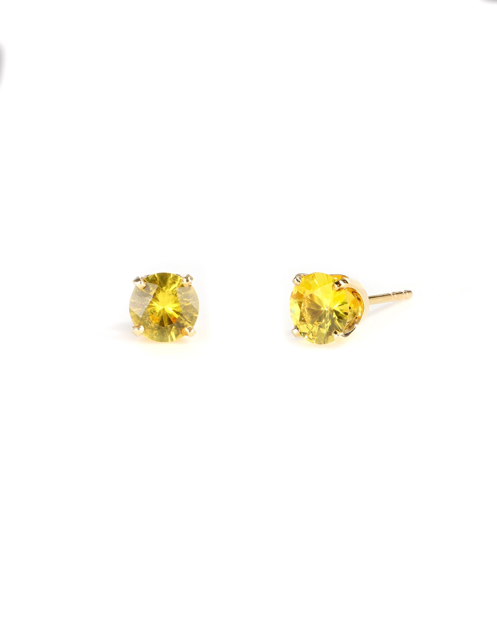 6mm Yellow Sapphire Studs
