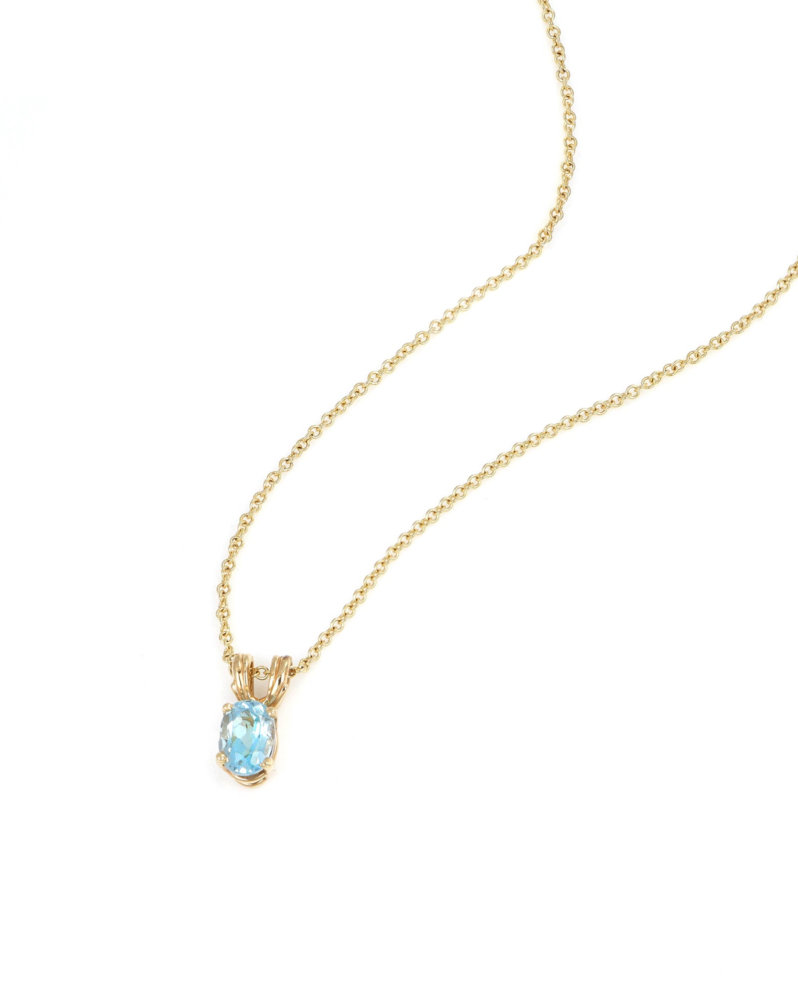 Dainty Aquamarine Pendant