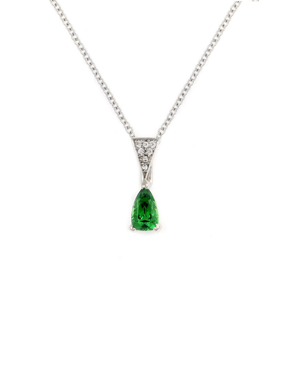 Dainty Tsavorite Garnet Pendant