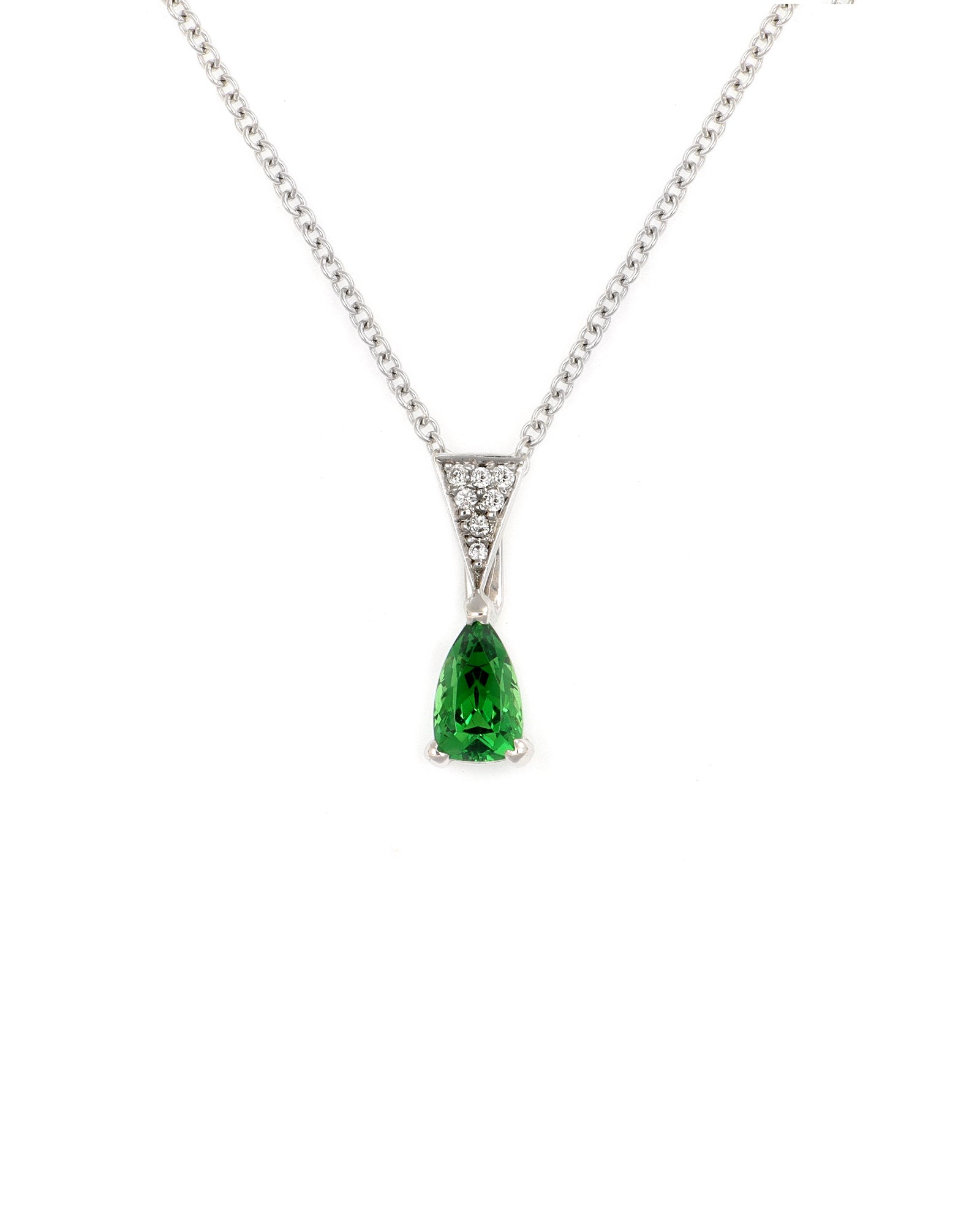 Dainty Tsavorite Garnet Pendant