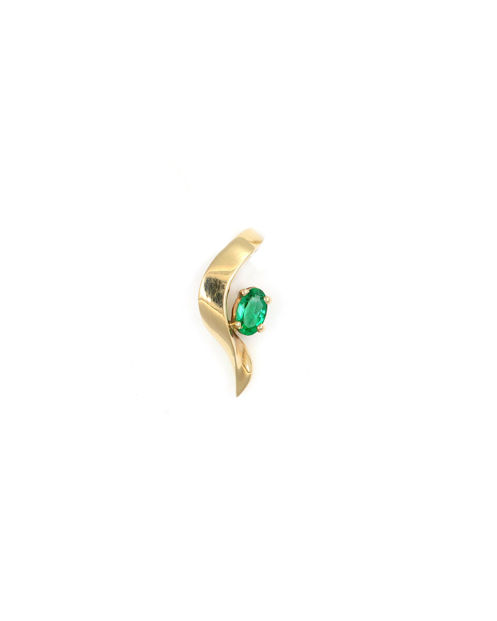 Freeform Emerald Pendant