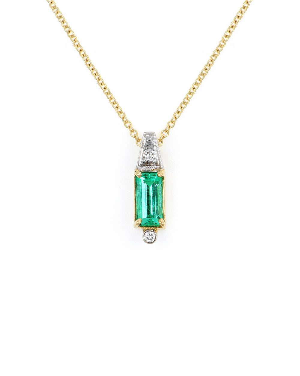 Art Deco Emerald Pendant