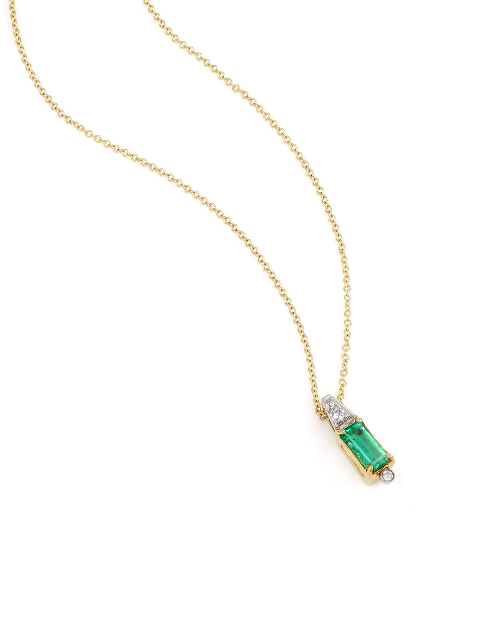 Art Deco Emerald Pendant