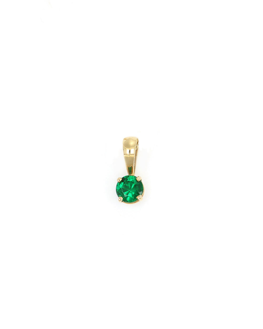 Solitaire Emerald Pendant