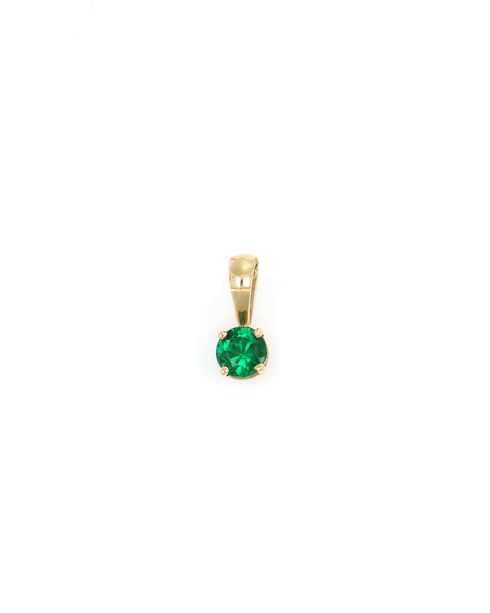 Solitaire Emerald Pendant