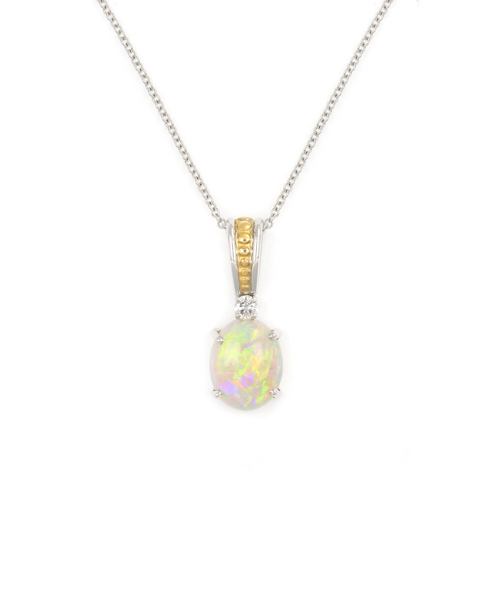 Two Tone Opal Pendant