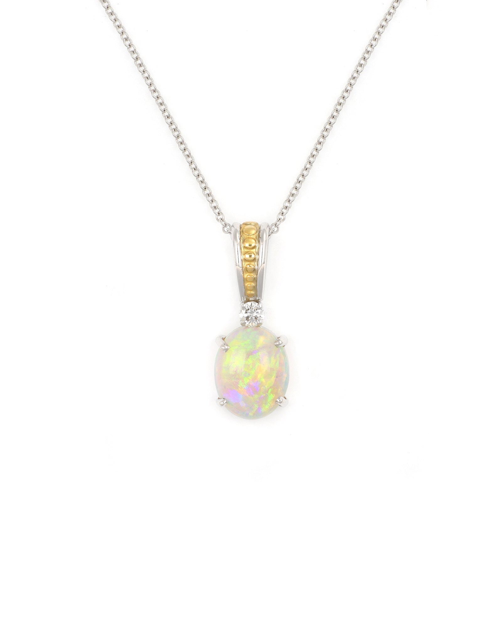 Two Tone Opal Pendant