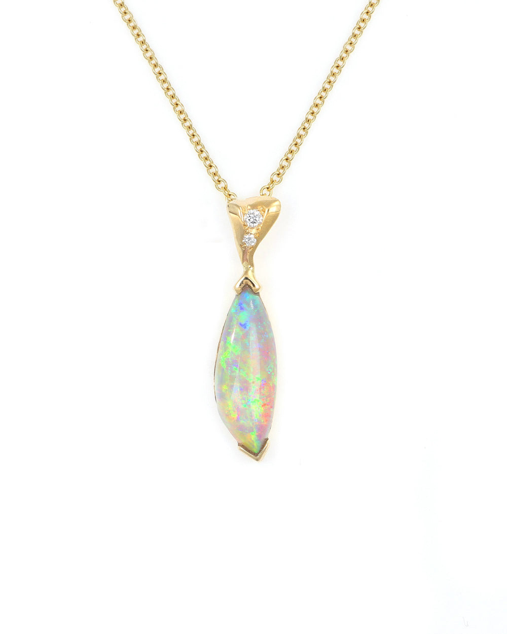 Elongated Opal Pendant