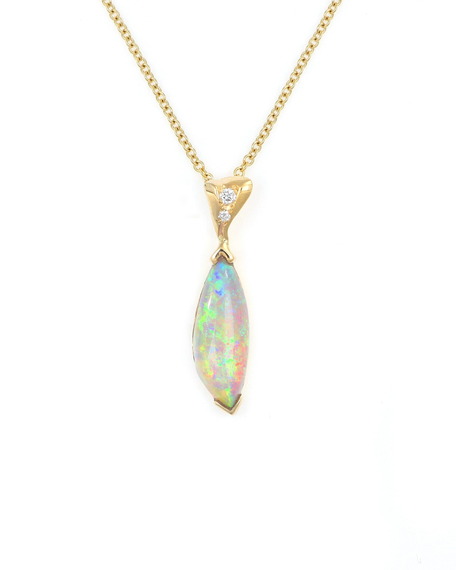 Elongated Opal Pendant